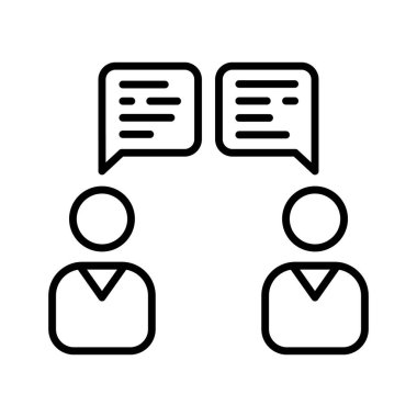 Vektör olarak ConsuLTATION simgesi. Logotype