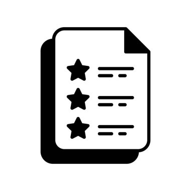 İstek listesi simgesi vektörü. Logotype