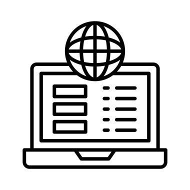 Çevrimiçi Eğitim ikonu vektör. Logotype