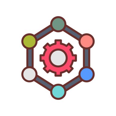 Takım çalışması simgesi vektörde. Logotype