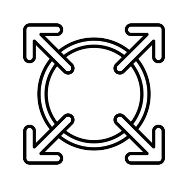 Vektör simgesini genişlet. Logotype