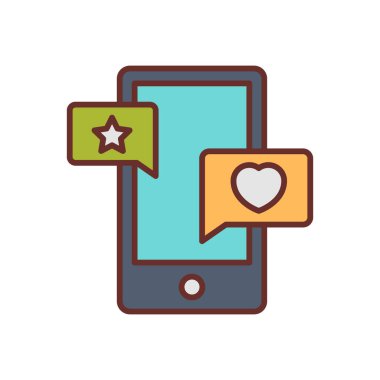 Vektör olarak Sosyal Medya simgesi. Logotype