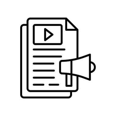 Vektör olarak içerik pazarlama simgesi. Logotype