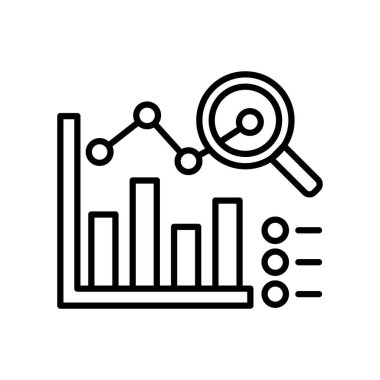 Vektör olarak araştırma simgesi. Logotype