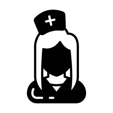 Hemşire ikonu. Logotype