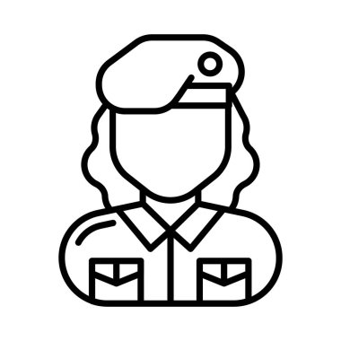 Vektör olarak asker simgesi. Logotype