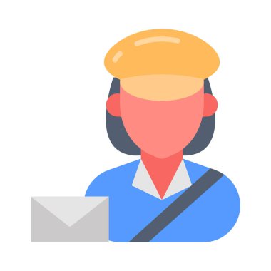 Vektör olarak kadın simgesi gönder. Logotype