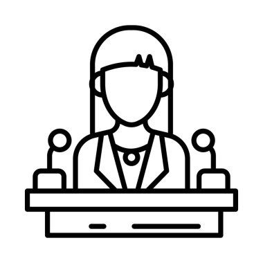 Siyaset ikonu. Logotype