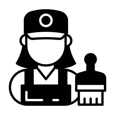 Vektör olarak boyama simgesi. Logotype