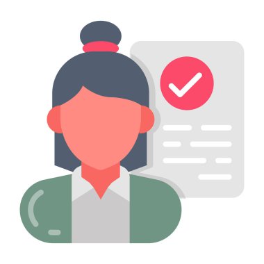 Vektör olarak danışman simgesi. Logotype