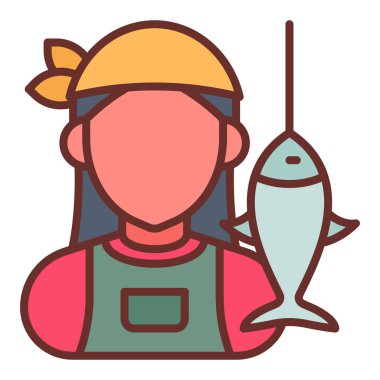 Vektör olarak Fisher simgesi. Logotype