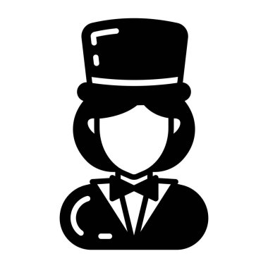 Vektör olarak sihirbaz simgesi. Logotype