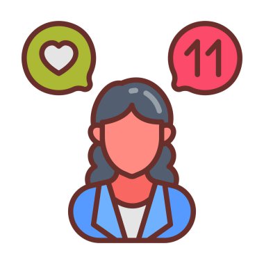 Social Media Manager icon in vector. Logotype clipart