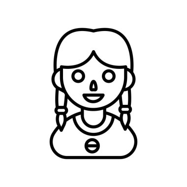 Vektör olarak garson ikonu. Logotype