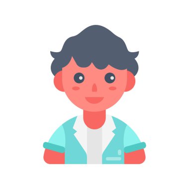 Vektör olarak Oğlan simgesi oynanıyor. Logotype