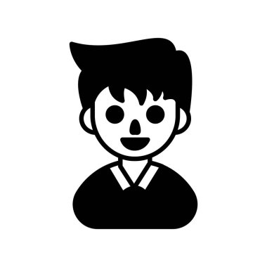 Vektör olarak Ofis Çocuğu simgesi. Logotype