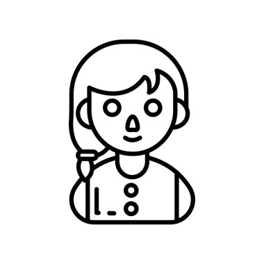 Yan at kuyruğu simgesi vektörde. Logotype