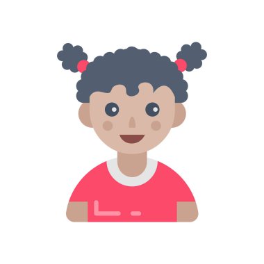 Afrikalı Çocuk ikonu. Logotype