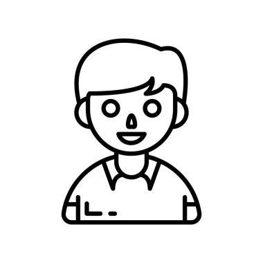 Vektör olarak üniforma simgesi. Logotype