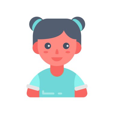 Vektör olarak Meek Girl simgesi. Logotype