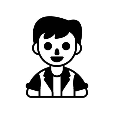 Üniversiteli Adam ikonu. Logotype