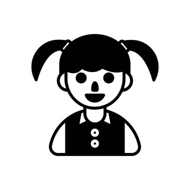 Vektör olarak küçük öğrenci simgesi. Logotype