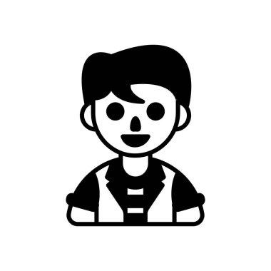 Vektör olarak Eğlence Çocuğu simgesi. Logotype