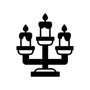 Mum ışığı ikonu vektör olarak. Logotype