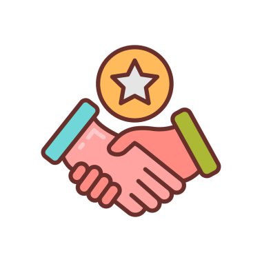 Vektör olarak iyi niyet simgesi. Logotype