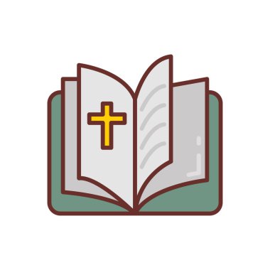 Vektör olarak Noel Hikayesi ikonu. Logotype