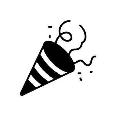 Vektör olarak popper simgesi. Logotype