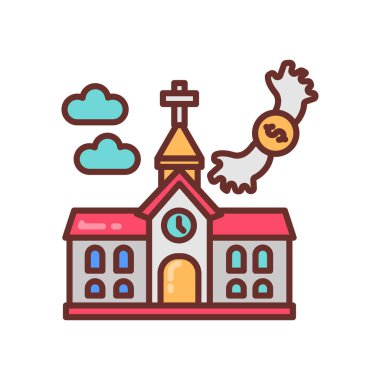 Kilise bağışı ikonu. Logotype