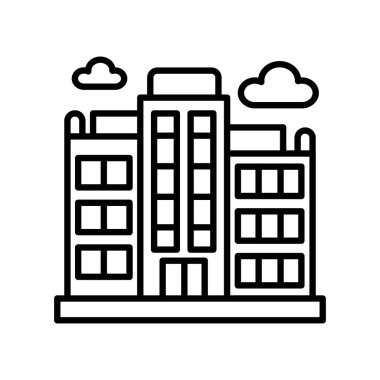 Ofis simgesi vektörde. Logotype