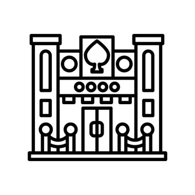 Vektör olarak kumarhane simgesi. Logotype