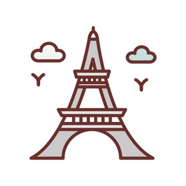 Kule simgesi vektörde. Logotype