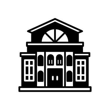 Vektör olarak kütüphane simgesi. Logotype