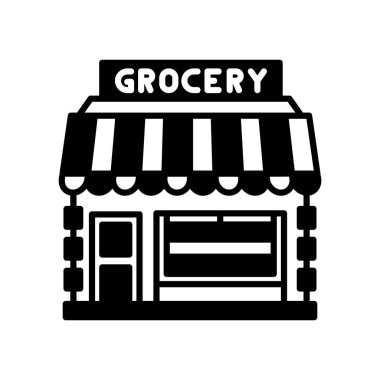 Vektör olarak Market simgesi. Logotype