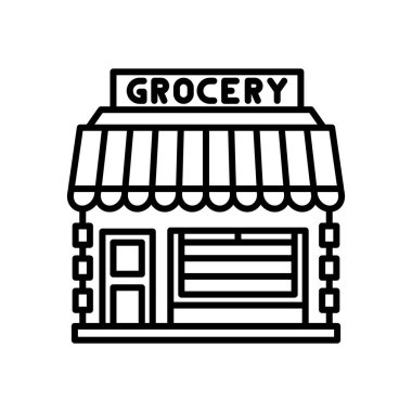 Vektör olarak Market simgesi. Logotype