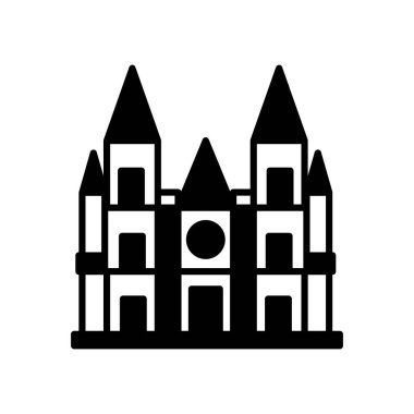 Vektör olarak katedral simgesi. Logotype