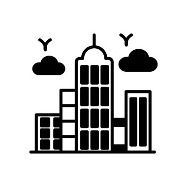 Şehir Binaları 'nın ikonu. Logotype