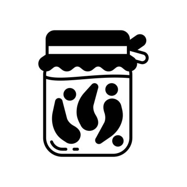 Vektör olarak turşu ikonu. Logotype