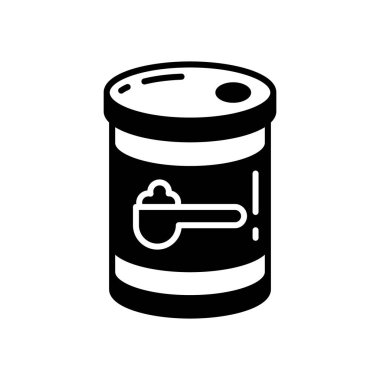 Vektör olarak kabartma Soda simgesi. Logotype