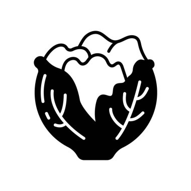 Vektör olarak marul simgesi. Logotype