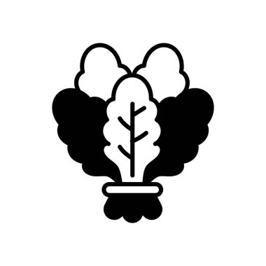 Vektör olarak ıspanak simgesi. Logotype