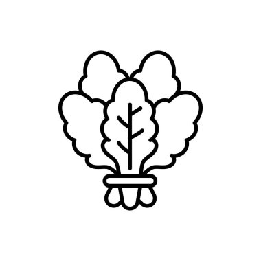 Vektör olarak ıspanak simgesi. Logotype