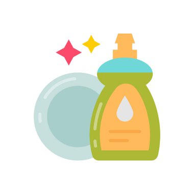 Bulaşık deterjanı ikonu. Logotype