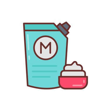 Vektör olarak mayonez simgesi. Logotype