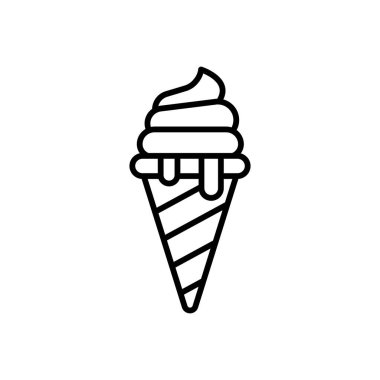 Vektör olarak dondurma simgesi. Logotype