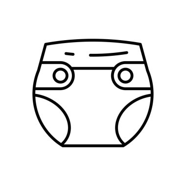 Bebek bezi ikonu. Logotype