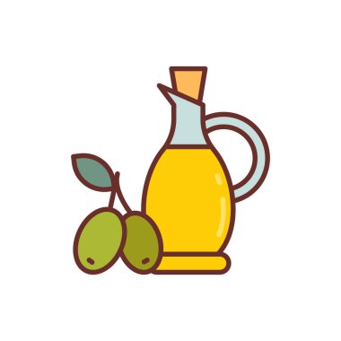 Vektör olarak Olive Petrol simgesi. Logotype